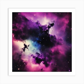 Purple Nebula Art Print