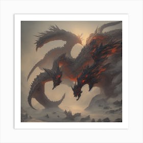 Dragon Monster Fantasy Gaming Art Print