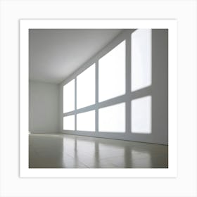 Empty Room With White Walls Art Print