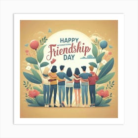 Happy Friendship Day 1 Art Print