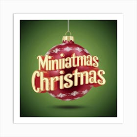 Miniatures Christmas Art Print