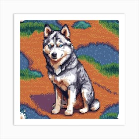 Husky Dog 1 Art Print