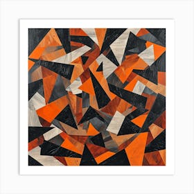 Abstract Triangles Art Print