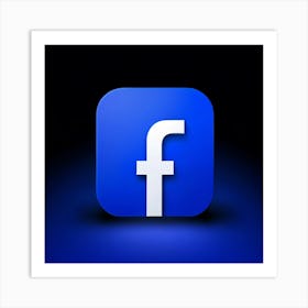 Facebook Social Media Networking Communication Connection Online Platform Internet Technolo (1) Art Print