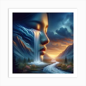 Waterfall Of Love Art Print