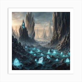 Ice Crystals Art Print