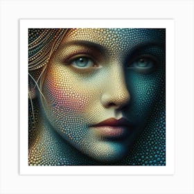 A portrait of woman 3 Art Print