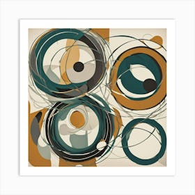 Abstract Circles 39 Art Print