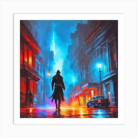 Night In The City 11 Art Print