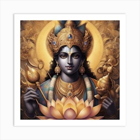 Lord Krishna 8 Art Print