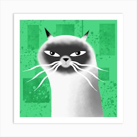 Cat with Attitude Art Print