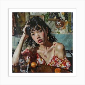 Asian Girl Art Print