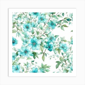 Watercolor Flowers 21 Art Print