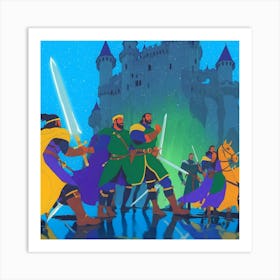 Kings And Knights Art Print