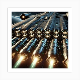 Phoenix Class Bomber Missile Array Art Print