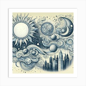 Cityscape 3 Art Print