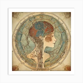 Nouveau Anatomy Series - 6 Art Print