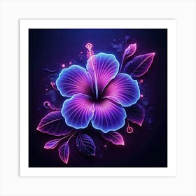 Hibiscus Flower Art Print