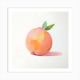 Peach Art Print