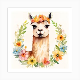 Llama Art Print