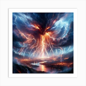 Lightning Storm 25 Art Print