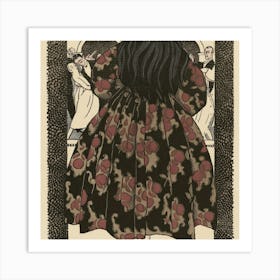 Girl In A Dress Art Print