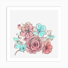 Flowers In A Vase Art Print