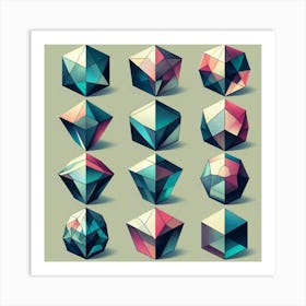 Geometric Shapes 2 Art Print