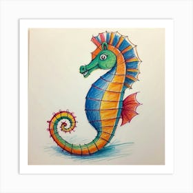 Seahorse 2 Art Print