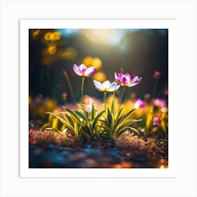 Tulips In The Sun Art Print