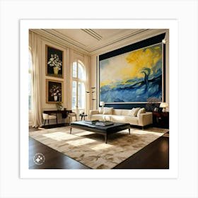 Modern Living Room 1 Art Print