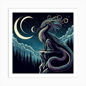 Hecates Dragon 1 Art Print