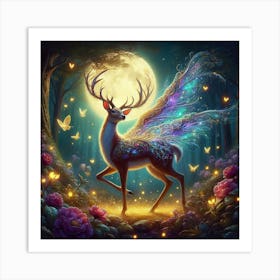 Fairy Deer 1 Art Print