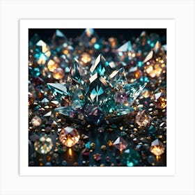 Synthesis Of Crystal 8 Art Print