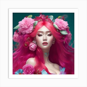 Korean Beauty Art Print