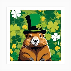 IRISH GROUNDHOG Art Print