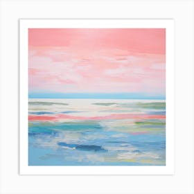 Sunset Over The Ocean 1 Art Print