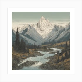 Mountain Stream 1 Art Print