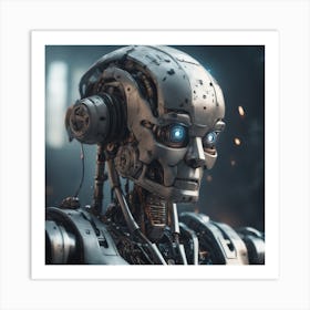 Robot Portrait Art Print