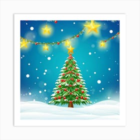 Season Background Holiday Merry Ornament Text New Year Decorating Eve Happy Design Card (12) Art Print