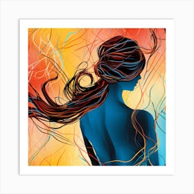 Woman'S Back Art Print