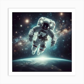 Astronaut In Space 8 Art Print