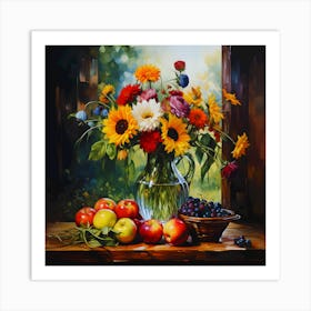 Harvest Blooms Art Print