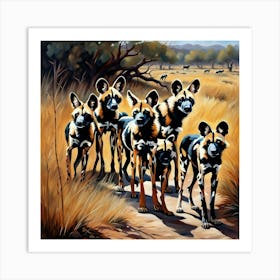 Family Outing.AI 1 Art Print