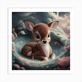 Fawn Wall Art Art Print