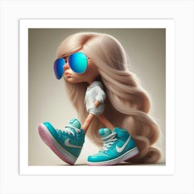 Nike Girl 4 Art Print