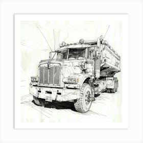 Dump Truck 1 Art Print