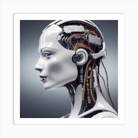 Portrait Of A Robot 26 Art Print