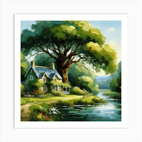 House By The River 1 Art Print