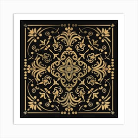 A Decorative Motif Vector Design Illustration 1718803365 2 Art Print